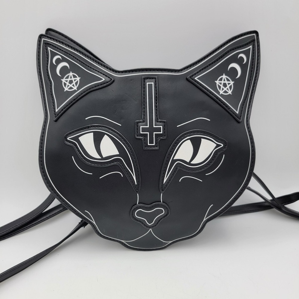 Current Mood Goth Punk Sphinx Occult Faux Leather Backpack Purse 💀